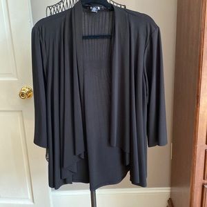 Cascading black jacket